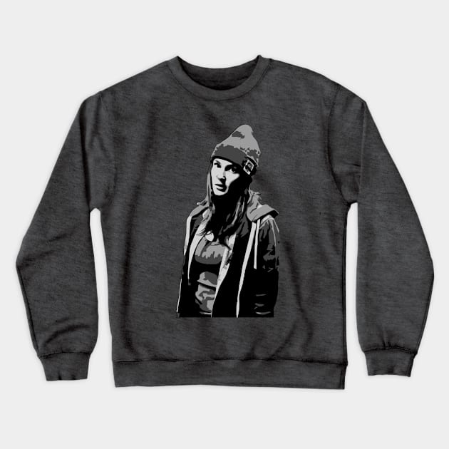 Nicole Haught Black and Grey - Wynonna Earp Season 4 Crewneck Sweatshirt by VikingElf